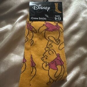 Disney Crew Socks- Pooh